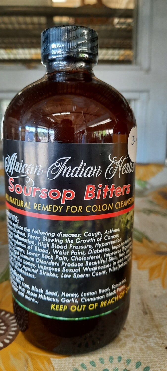 African Indian Herbs - Soursop Bitters (Colon Cleansing)