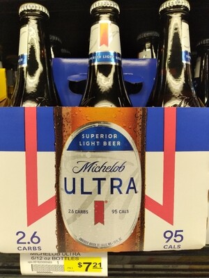 Michelob Ultra ( 6, 12, 18 Pack)
