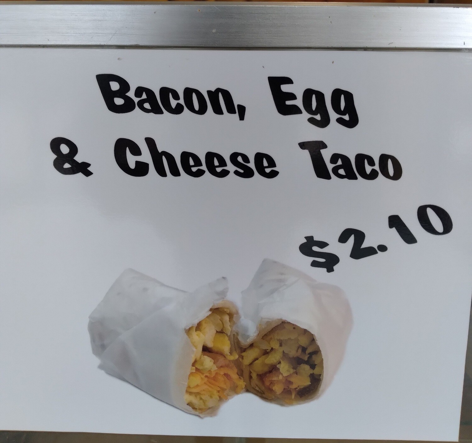 Bacon, Egg, Cheese Taco