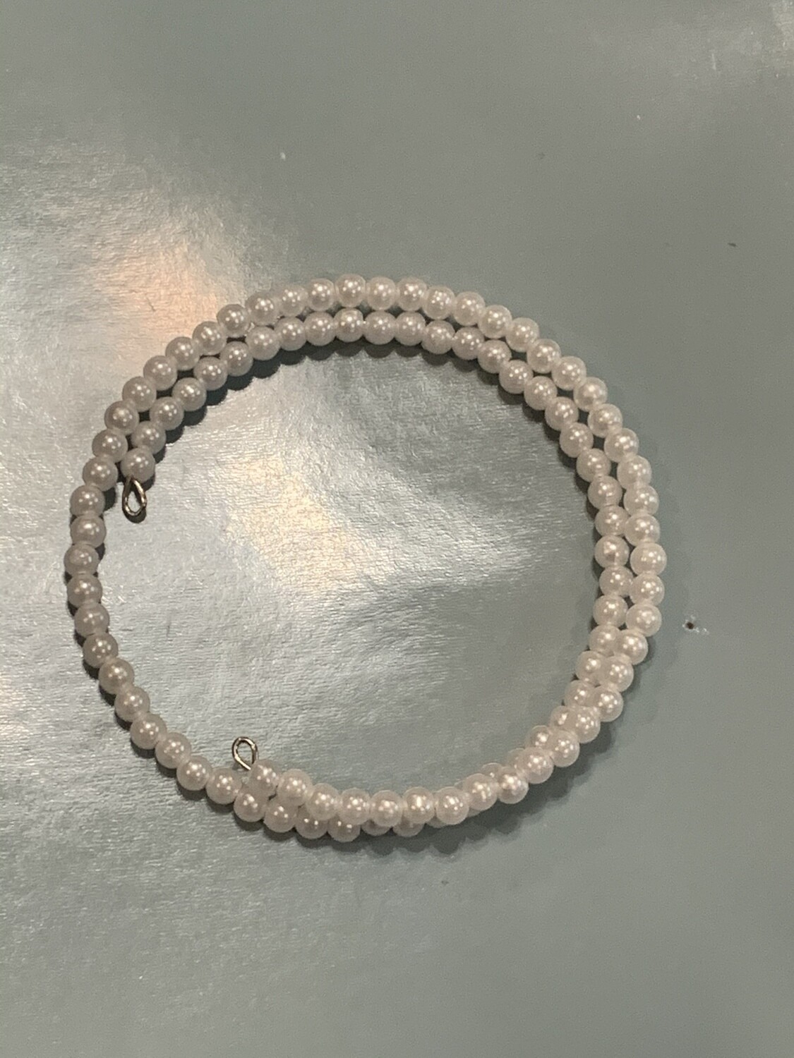 Small pearl bangle bracelet