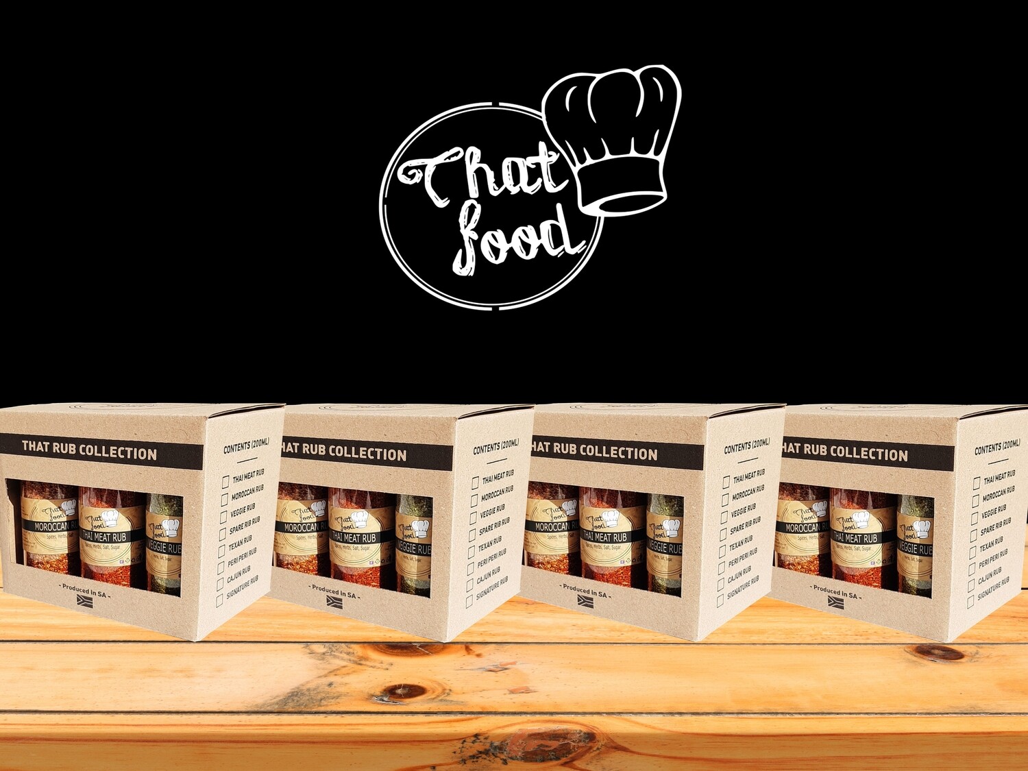 4 x That Food That Rub Collection 6 Pack