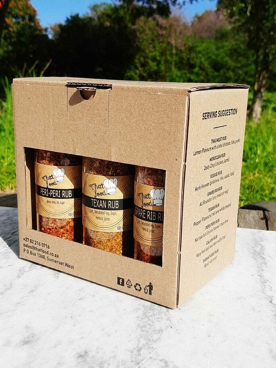 4 x That Food That Rub Collection 6 Pack