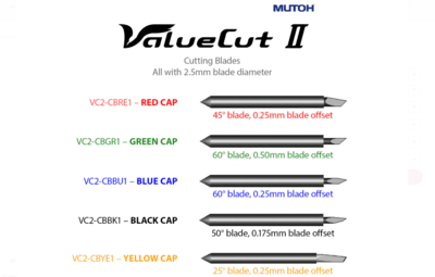 Red Blades 2.5mm for Valuecut II Plotter - Pack of 5
