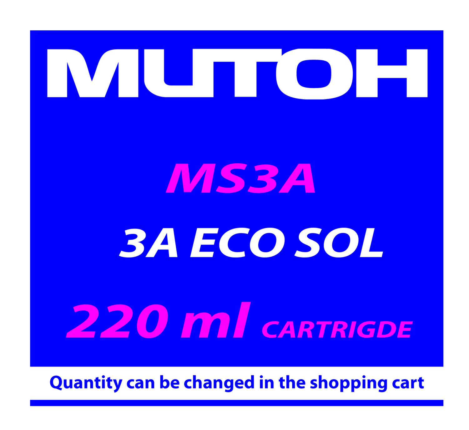 Mutoh Eco-Sol MS31 Inks 220ML Mutoh Eco-Sol MS31 Inks 220ML