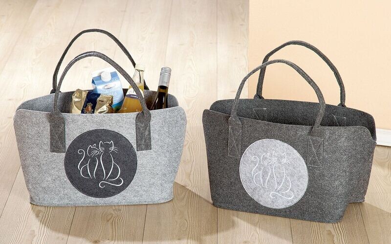 Filztasche "Katzenpaar"
