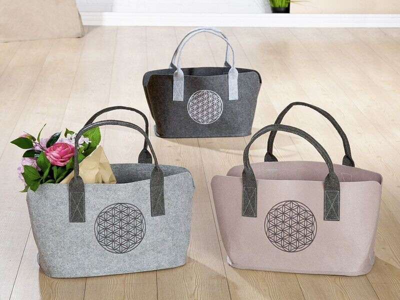 Filztasche "Lebensblume"