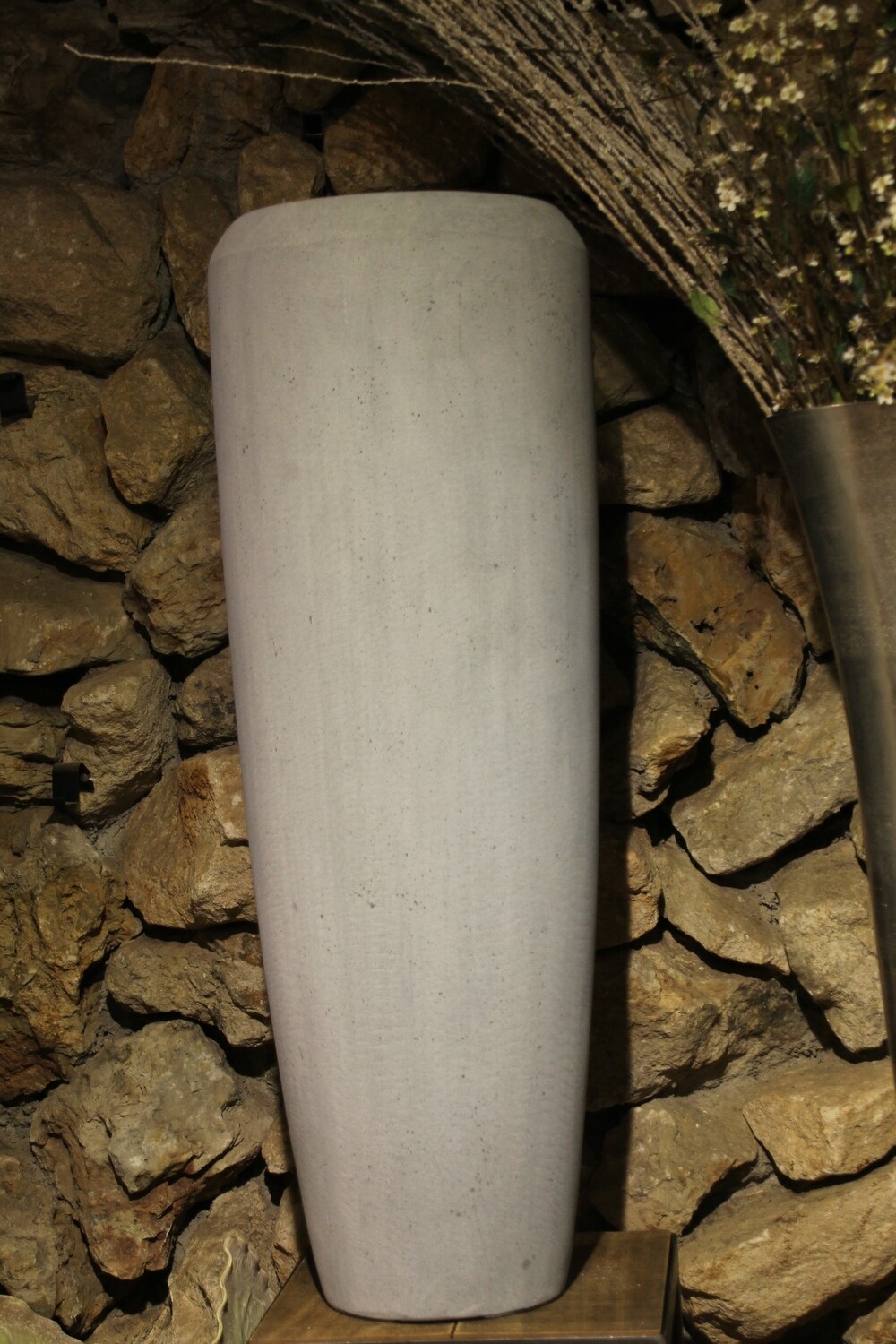 Großgefäß Vase Zement Optik 97 cm hoch