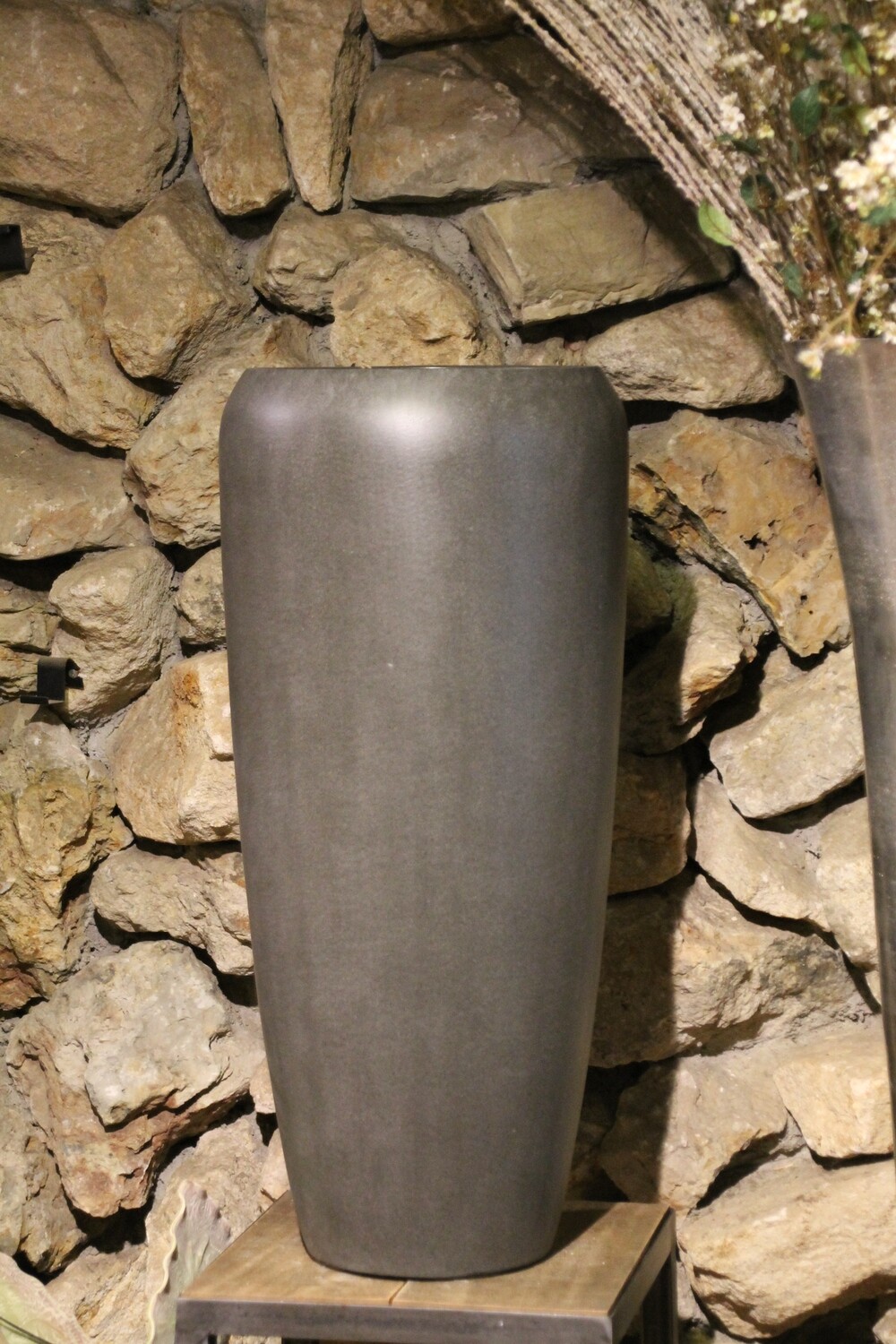 Großgefäß Vase grau 75 cm hoch