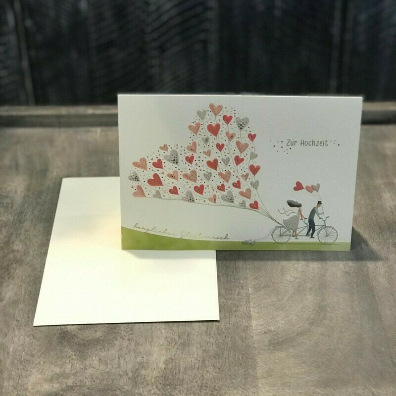 Karte „Tandem Hochzeit&quot;