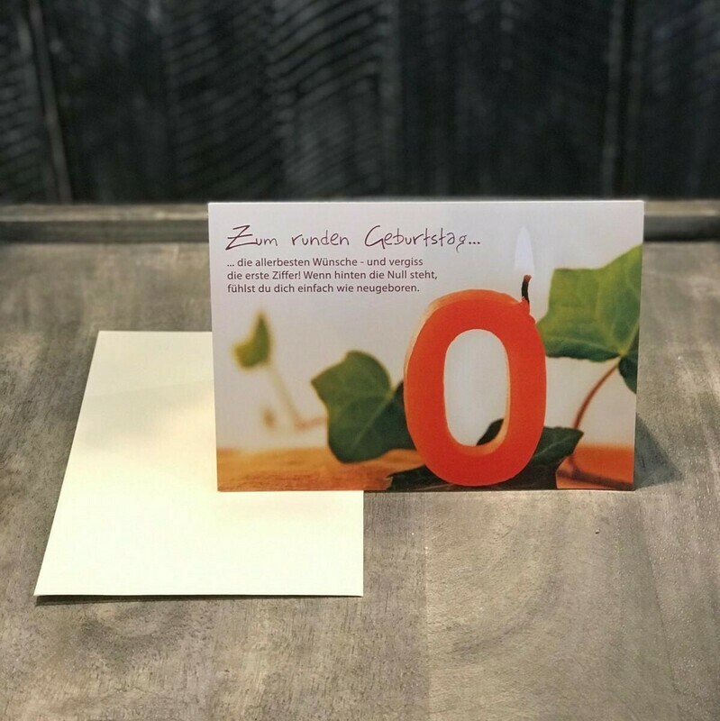 Karte Zum runden Geburtstag