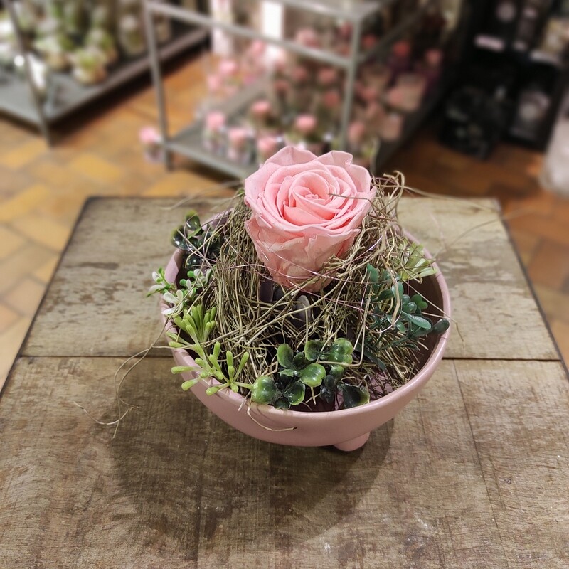 Tonschale Rosa