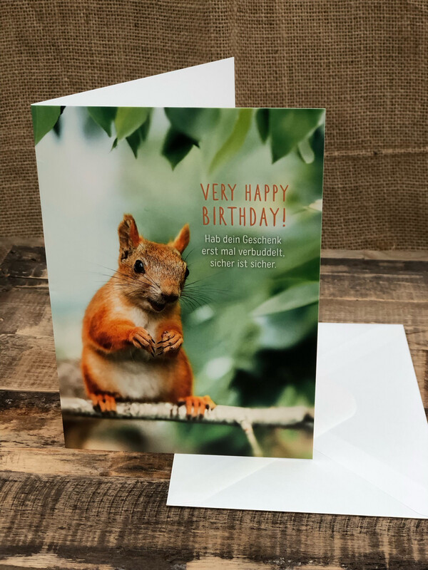 Karte &quot;Hab dein Geschenk&quot;