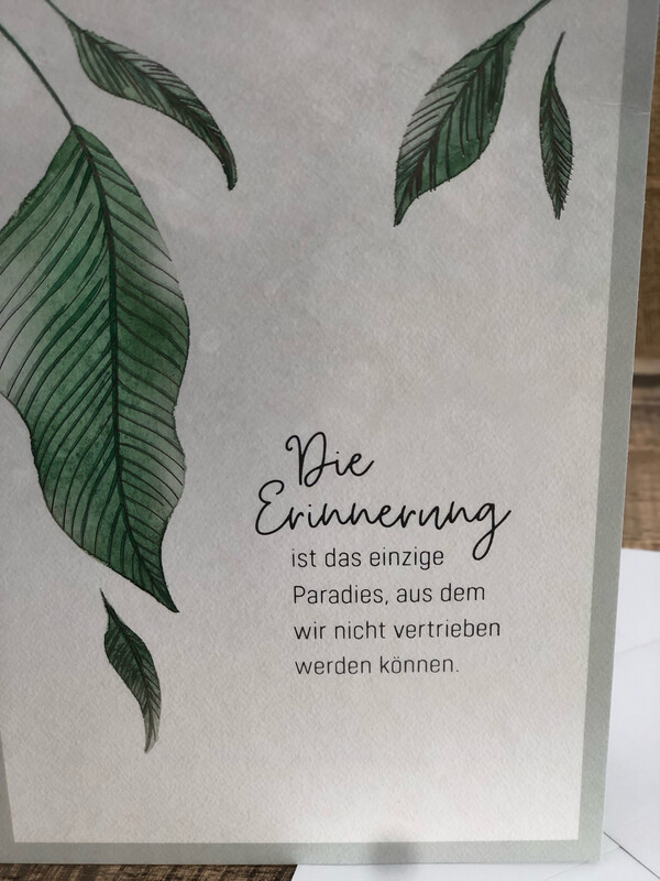 Karte &quot;In stiller Erinnerung&quot;
