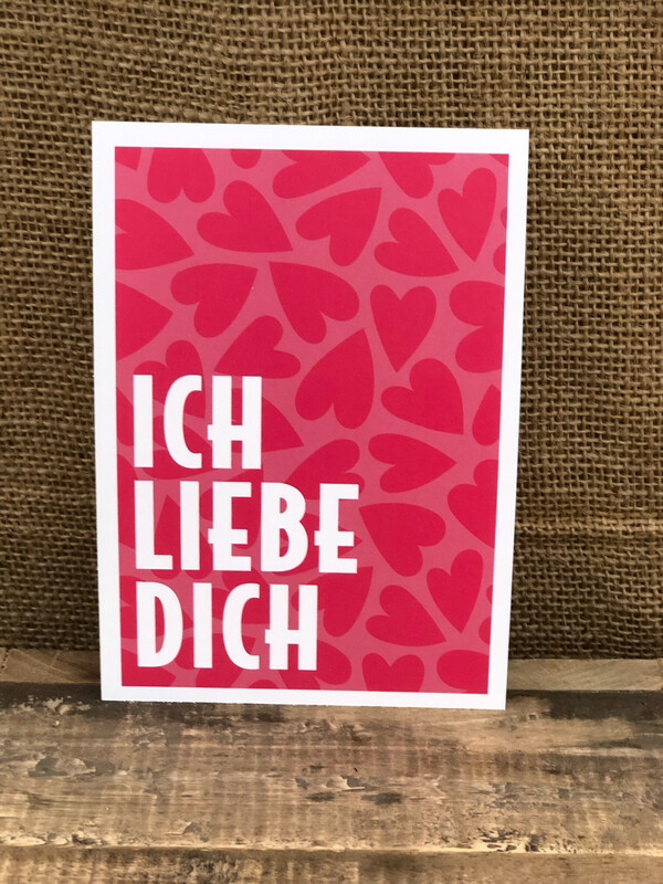 Postkarte &quot;Ich Liebe Dich&quot;