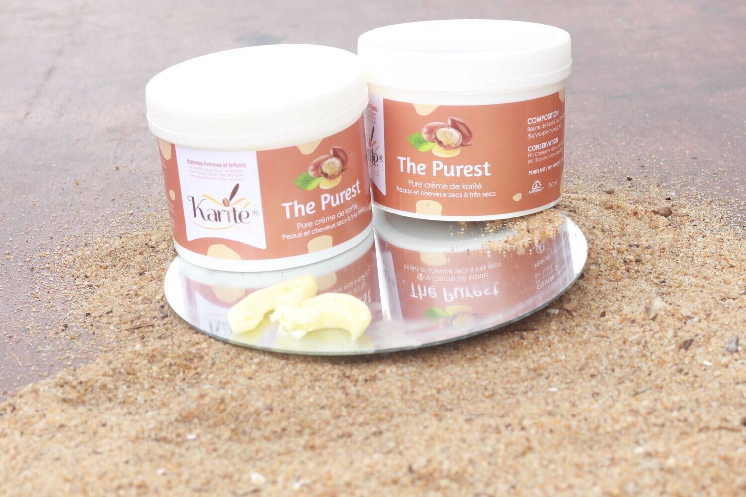 Lot de 3 Crème de beurre de karité nature 250ml certifié bio