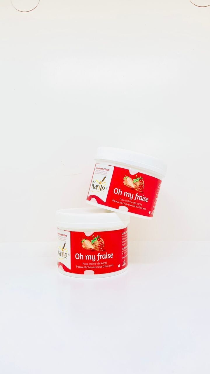 Chantilly de pur beurre de karité à la fraise