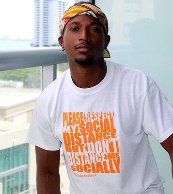 Respect My Social Distance White Tee Respect My Social Distance White Tee