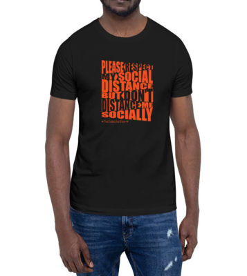 Respect My Social Distance Black Tee Respect My Social Distance Black Tee