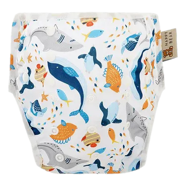 Zwemluier Sea Animals (sluiting met knoopjes)