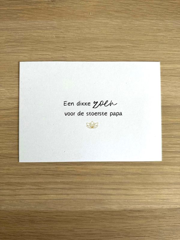 Vaderdag PER POST OF AFHALEN