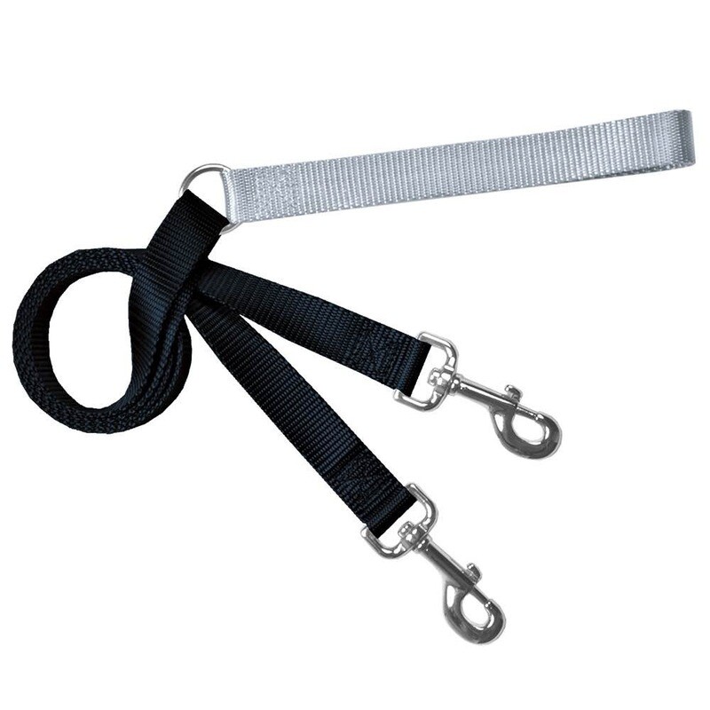 2 Hounds Design 1” Black Training Leash