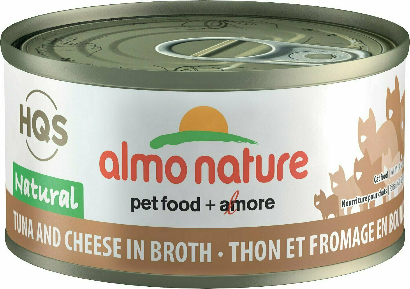 Almo Nature Legend 100% Natural Tuna with Cheese Adult Grain-Free Canned Cat Food - 2.47 oz.