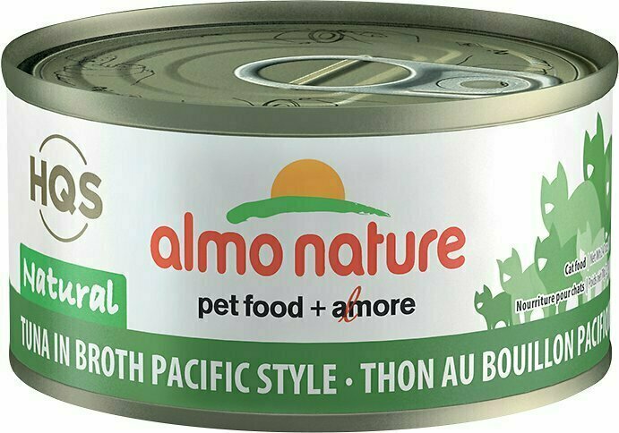 nakke vejledning Mangle Almo Nature HQS Natural Tuna in Broth Pacific Style Grain-Free Canned Cat  Food - 2.47 oz.