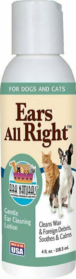 Ark Naturals Ears All Right Dog &amp; Cat Gentle Cleaning Lotion - 4 oz. Bottle