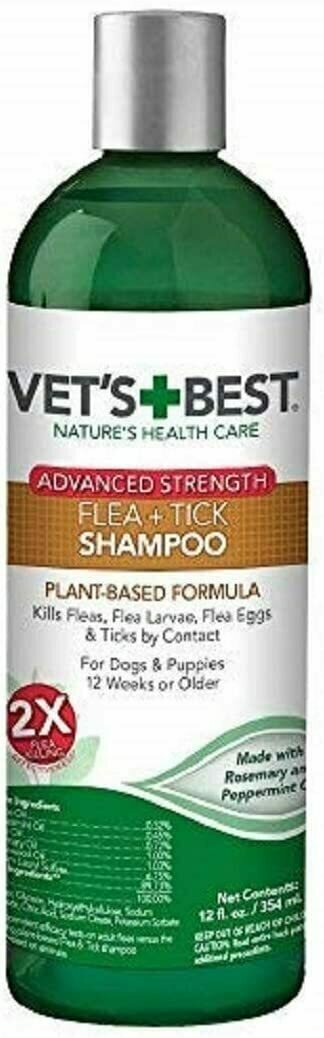 Vet’s Best Natural Anti-flea Easy Spray Dog Shampoo, 16 oz.