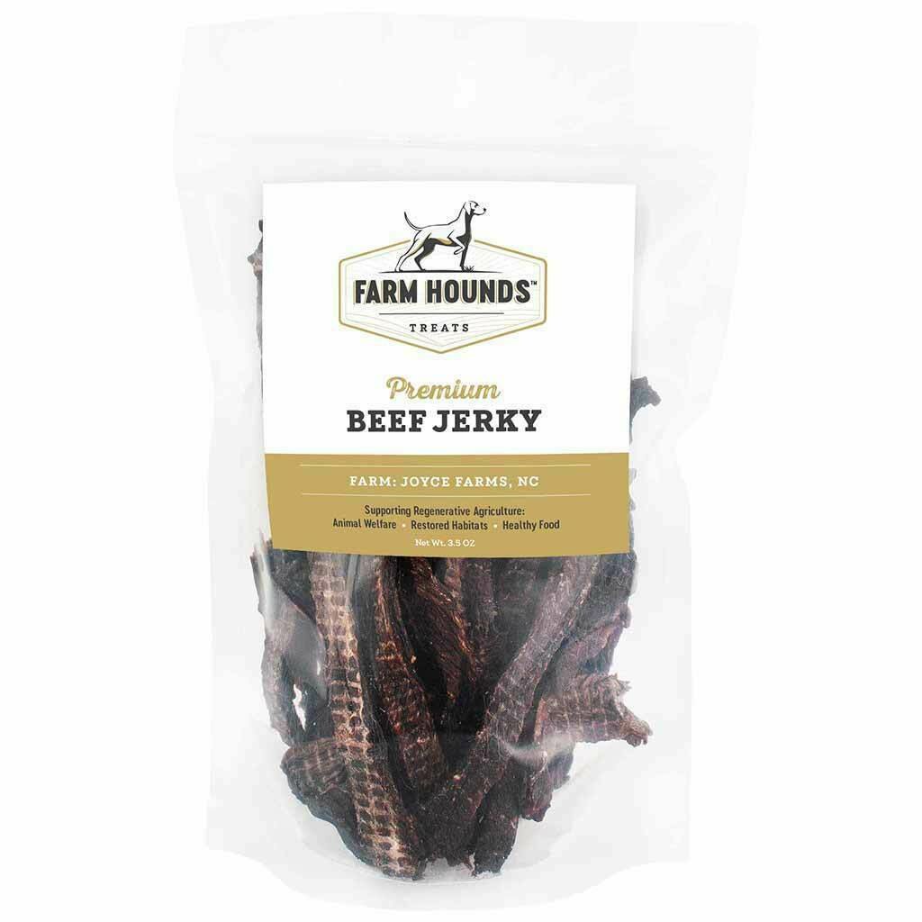 Farm Hounds Premium Beef Jerky Dog Treats - 3.5 oz.
