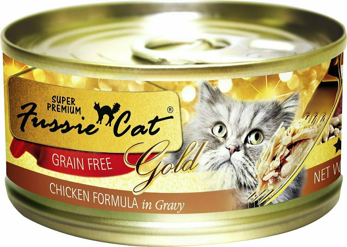 Fussie Cat Super Premium Chicken Formula in Gravy Grain-Free Canned Cat Food - 2.82 oz.
