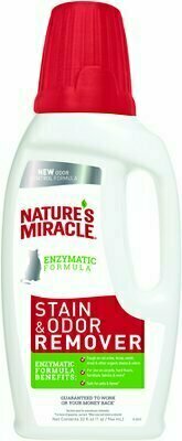 Nature&#39;s Miracle Just For Cats Stain &amp; Odor Remover - 32 oz. Bottle