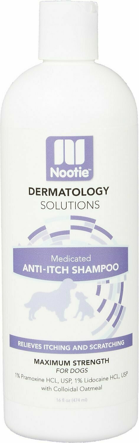 Nootie Medicated Anti-itch Dog Shampoo, 16 oz Bottle