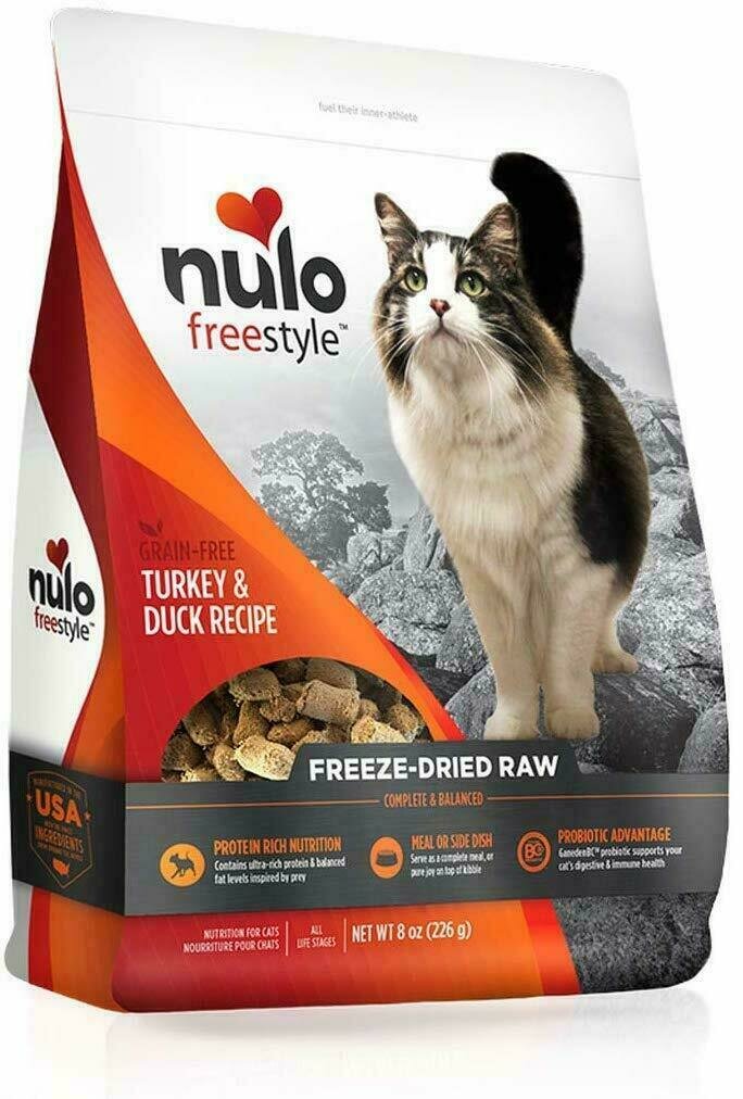 Nulo Freestyle Turkey &amp; Duck Freeze-Dried Raw Cat Food - 8 oz.