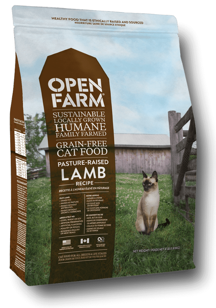 Open Farm Grain-Free Pasture Raised Lamb Recipe Dry Cat Food - 4 Pound