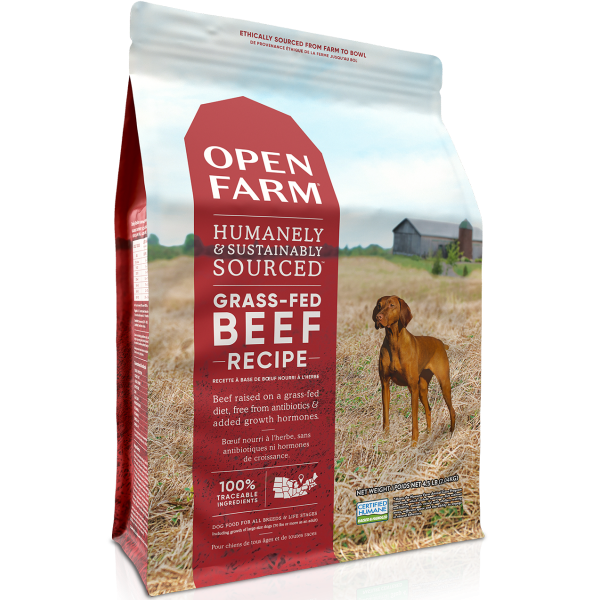 Open Farm Grass-Fed Beef Recipe Grain-Free Dry Dog Food - 4.5 Pound