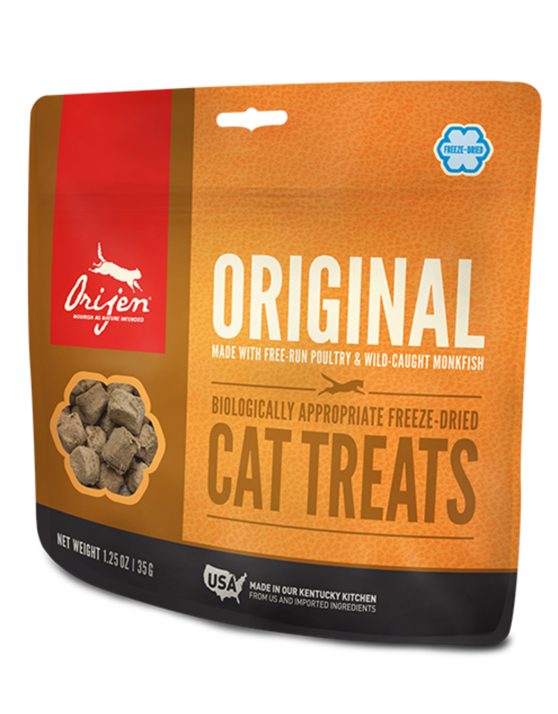 Orijen Original Freeze-dried Made with Run Free poultry &amp; Wild Caught Monkfish Cat Treats, 1.25 oz.