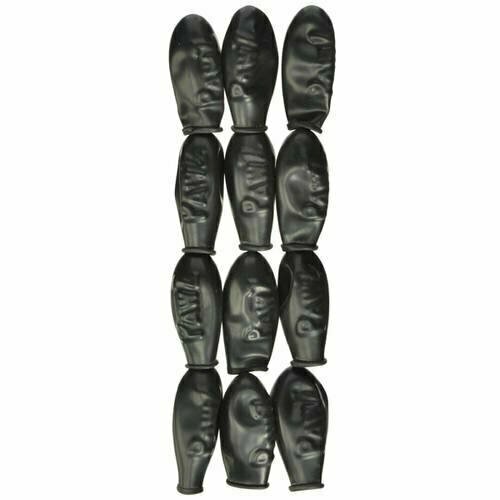 Pawz, Natural Rubber Waterproof Dog Boots Black Tiny, up to 1