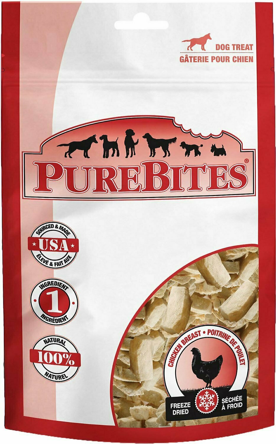Pure Bites Freeze Dried Chicken Breast Dog Treats 11.6 oz