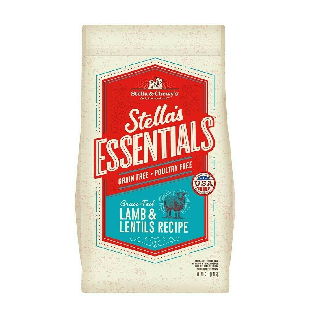 Stella &amp; Chewy&#39;s Essentials Grain-Free Lamb &amp; Lentils Dry Dog Food - 3 Pound