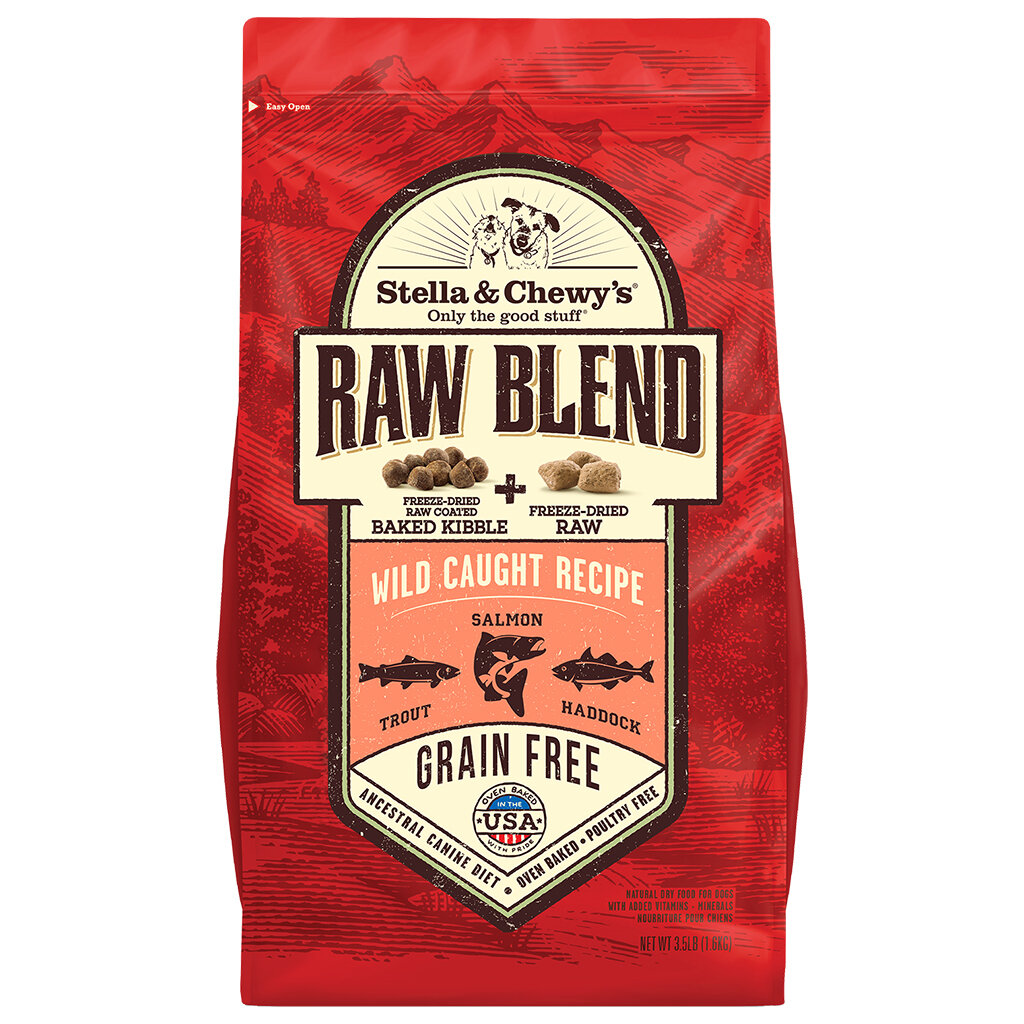 Stella &amp; Chewy&#39;s Raw Blend Wild Caught Recipe Grain-Free Dry Dog Food - 3.5 Pound