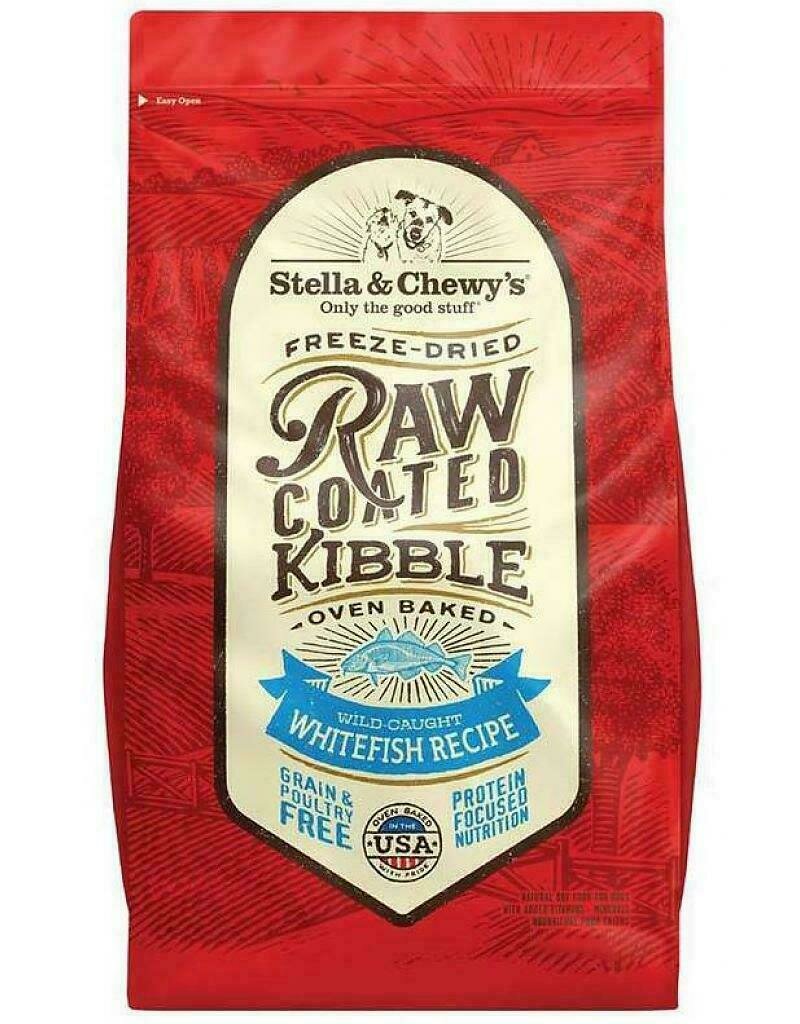 Stella &amp; Chewy&#39;s Raw Coated Kibble Whitefish Recipe Grain-Free Dog Food - 3.5 Pound