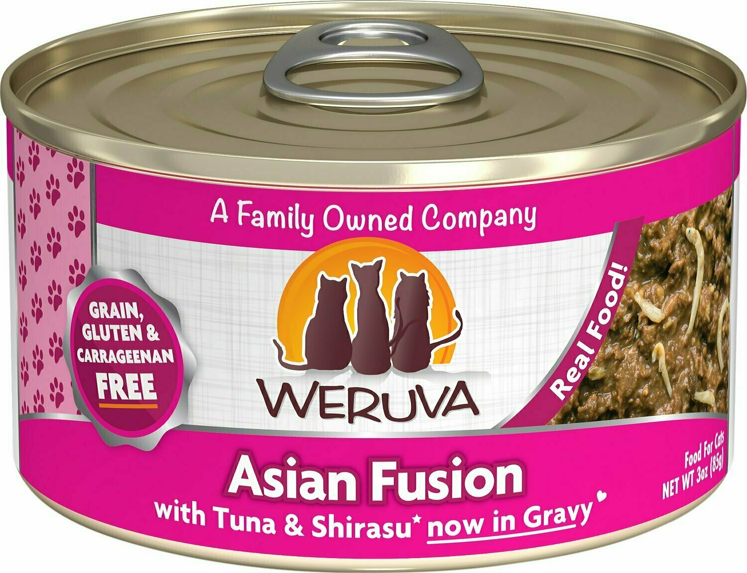 Weruva Cat Classic Asian Fusion with Tuna &amp; Shirasu Grain-Free Wet Cat Food - 3 oz.