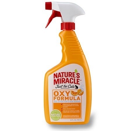 Nature&#39;s Miracle Just for Cats Oxy Cat Stain &amp; Odor Remover, 24-oz Bottle