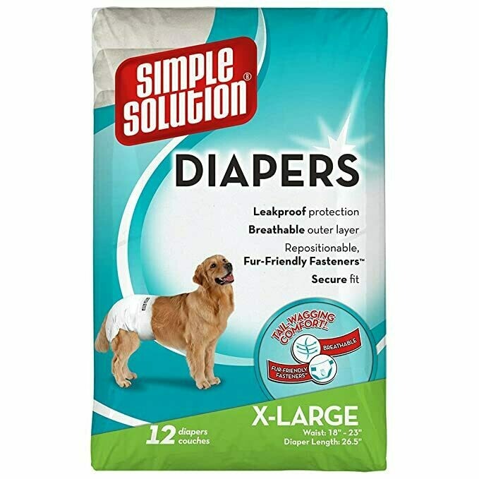 Simple Solution Washable Female Dog Diaper, Extra Large, 1 Pack
