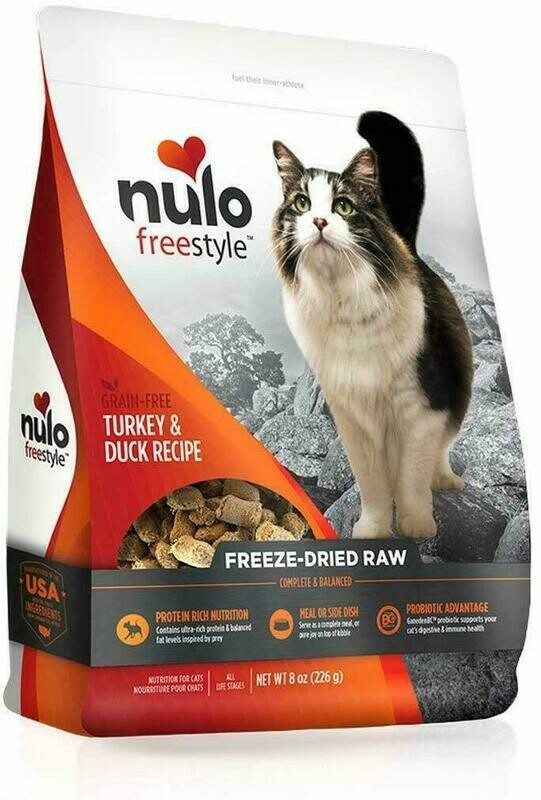 Nulo Freestyle Turkey &amp; Duck Freeze-Dried Raw Cat Food - 8 oz.