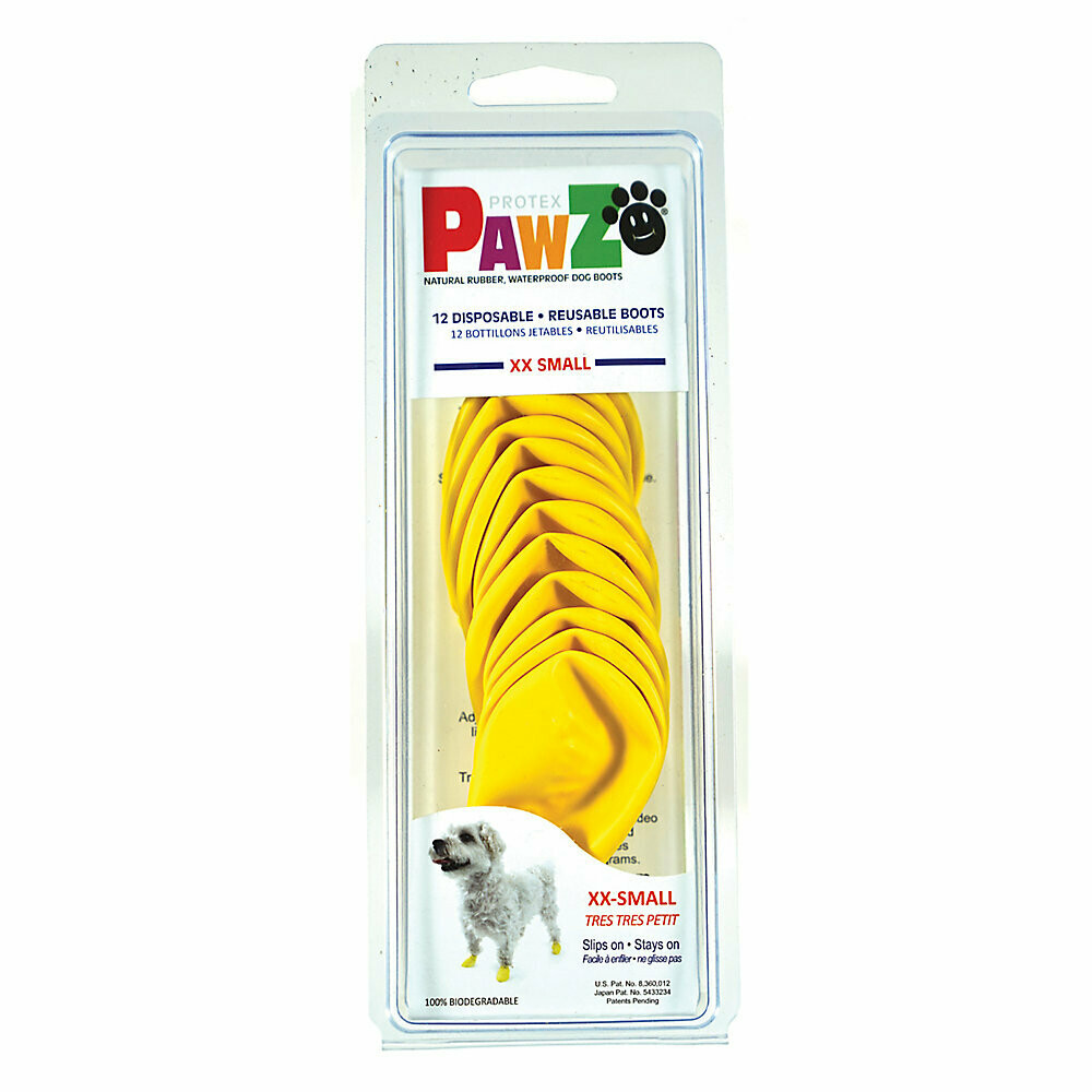Pawz Booties XXS Yellow