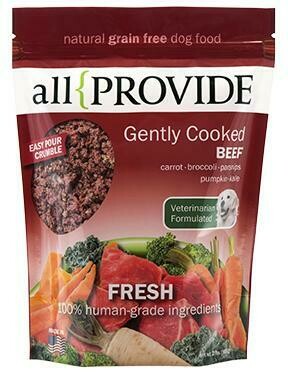 Allprovide Gently Cooked Beef Frozen Dog Food - 2 Pound