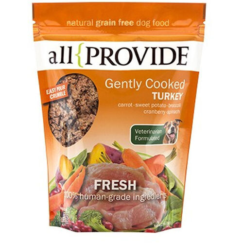 Allprovide Gently Cooked Turkey Frozen Dog Food - 2 Pound