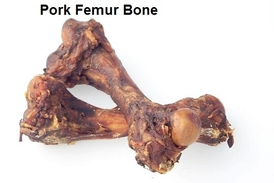 Jones Natural Chews Pork Femur Bone Dog Treat - 6/8&quot; ch